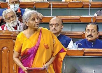 Sitharaman presents budget for J&K in Lok Sabha