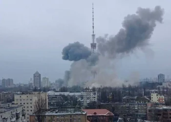 Russian missile strikes another TV tower in Ukraine