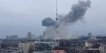 Russian missile strikes another TV tower in Ukraine