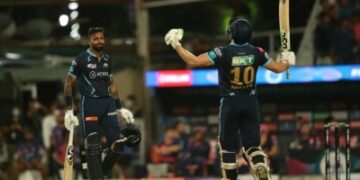 Miller, Hardik power Gujarat to final with 7-wicket win over Rajasthan