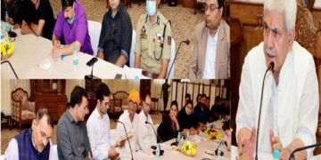 Delegation Of PM Package Employees Calls On LG Sinha