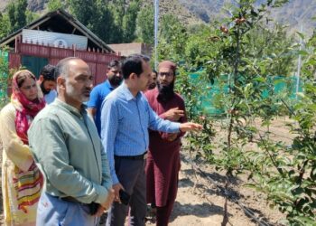 Horticulture inspects departmental Orchards, Nurseries at Ganderbal