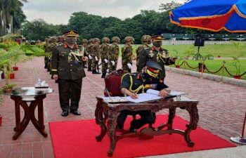 Indian Army Chief in Dhaka on a four-day visit