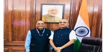 J&K Bank MD meets MoS Finance Dr Bhagwat Karad