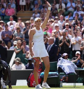 Wimbledon 2022: Rybakina powers past Martic, books maiden quarterfinal spot