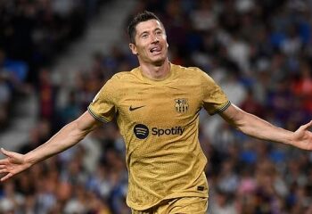 Barcelona’s Lewandowski “proud and happy” to score in La Liga