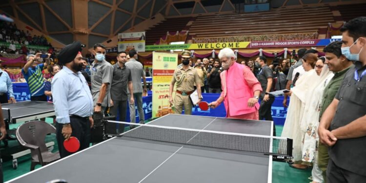 LG inaugurates 28th National Masters Table Tennis Championships-2022 at Sgr
