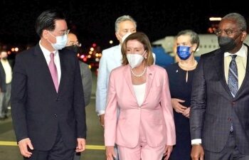World faces choice between autocracy & democracy, says Pelosi after touchdown in Taiwan