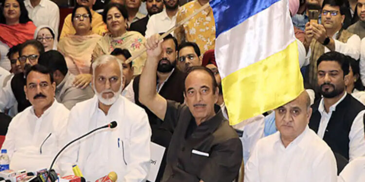 Azad launches new party, names it Democratic Azad Party