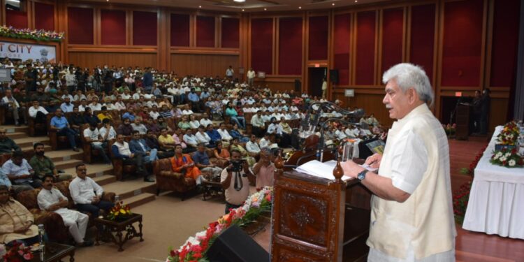 Need to come out of discrimination syndrome, says LG Manoj Sinha