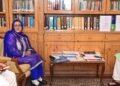 Presidents of MCs of Bla, Sopore call on LG Sinha