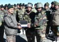Lieutenant General Upendra Dwivedi reviews operational preparedness along LoC in Uri sector