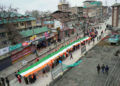 ABVP conducts march with 100-foot national flag through Lal Chowk to mark Republic Day