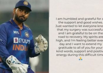 Road to recovery has begun, I am ready for the challenges ahead, says Pant after surgery
