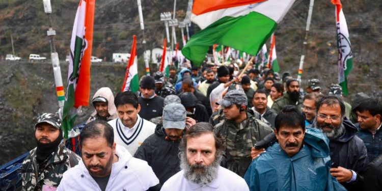 Second leg of Bharat Jodo Yatra in J-K’s Ramban, Banihal cancelled due to inclement weather