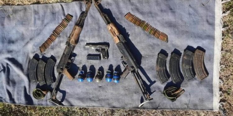 Two AK rifles, ammunition recovered from J-K’s Poonch
