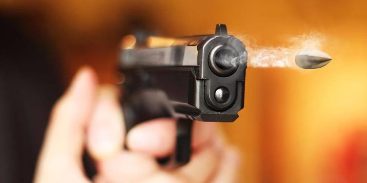 VDC member notices suspicious movement, fires in air