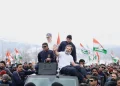 Rahul Gandhi shakes hands with soldiers watching ‘Bharat Jodo Yatra’ from Army camp