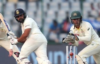 Rohit, Rahul remain unbeaten at stumps after Shami four-fer bowls out Australia for 263