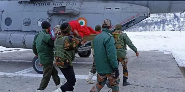 Army, IAF airlift pregnant woman in critical condition in J&K’s Kishtwar