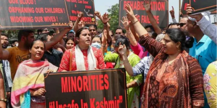 Scores of protesting Kashmiri Pandit employees detained in Jammu
