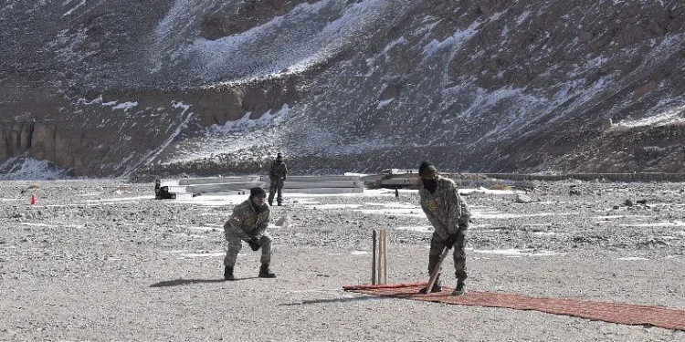 Army releases photos of soldiers playing cricket in eastern Ladakh