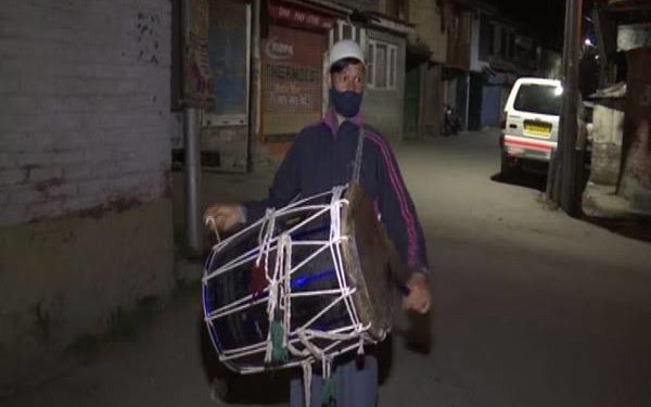 Traditional drumbeaters in Kashmir ready to wake people up for Sehri during Ramzan
