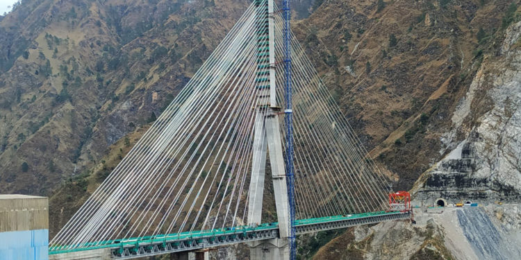 J-K rail project: Country’s first cable-stayed rail bridge in Reasi completed