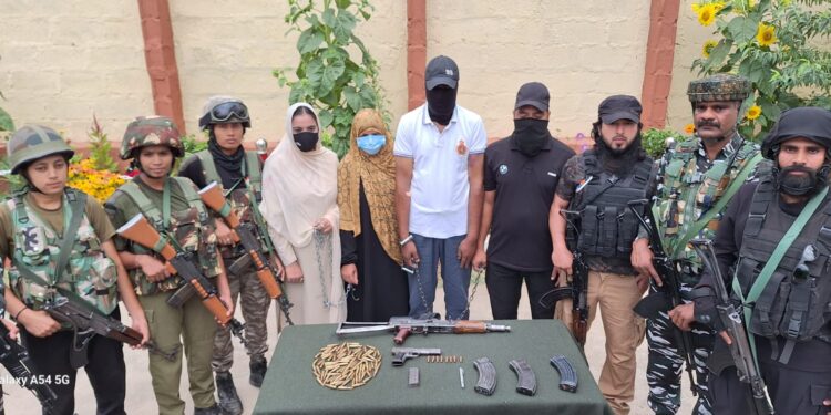 Police alongwith security forces busts terror module