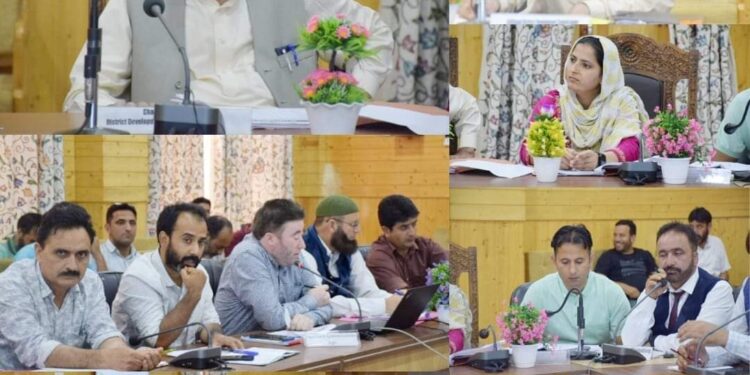 Chairman DDC Bandipora Chairs Developmental Review Meeting