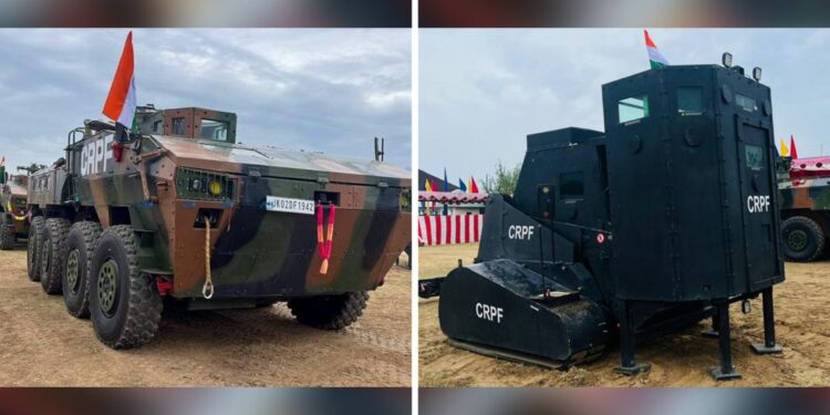 CRPF Inducts Advanced WhAP Vehicles In Kashmir Valley