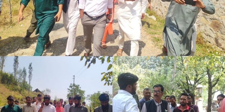 DC Ganderbal inspects developmental activities, availability of basic facilities at Anderwan area