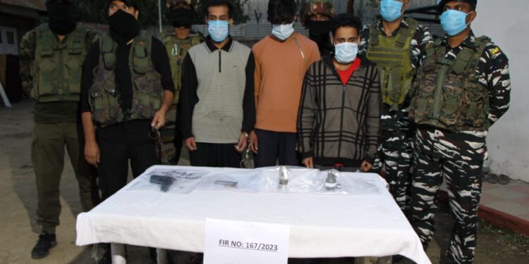 5 LeT Hybrid Militants Arrested Along With Arms And Ammunition in Kulgam: Police