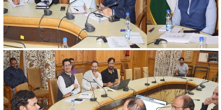 Div Com Kashmir reviews working of Health, School Education & FCS&CA Departments