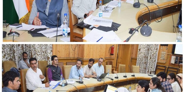 Div Com Kashmir takes departmental review of Employment, Social Welfare departments