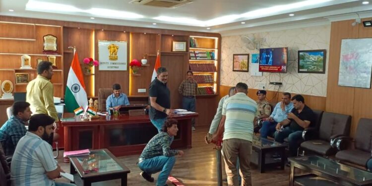 DC Kishtwar Addresses Crucial Meeting on improving fire safety measures, response capabilities, and overall preparedness