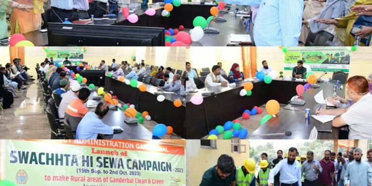 DC Ganderbal launches fortnight ‘Swachhta Hi Seva’ campaign