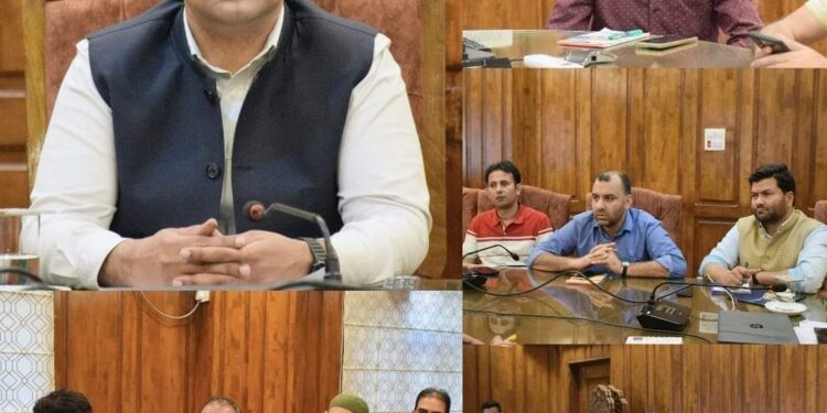 DC Bandipora chairs meeting to review mining issues in the district.