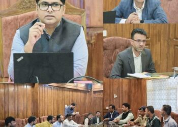 DC chairs meeting to finalize arrangements for Eid Milad-un-Nabi (SAW) at Bandipora.