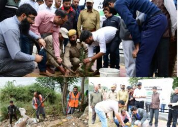 DC Ganderbal kick-starts plantation drive under Swachhta Hi Sewa campaign