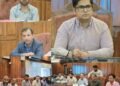 DC Bandipora Convenes Meeting to Review ongoing projects under Jal Jeevan Mission.