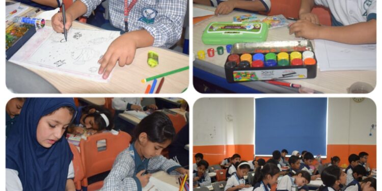Aarifeen School of Excellence Baramulla Inspires Young Artists in Inter-Class Art Competition