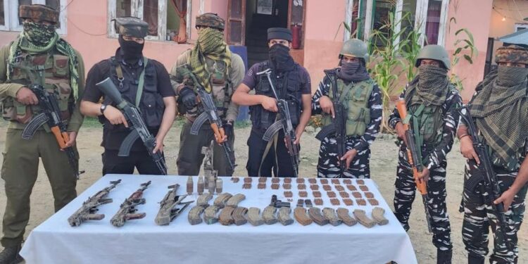 Arms cache uncovered in Handwara, investigation Initiated