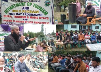 Programme on Home stays, Rural Tourism & Tourism as medium of Self-employment organized at Aharbal, Kulgam