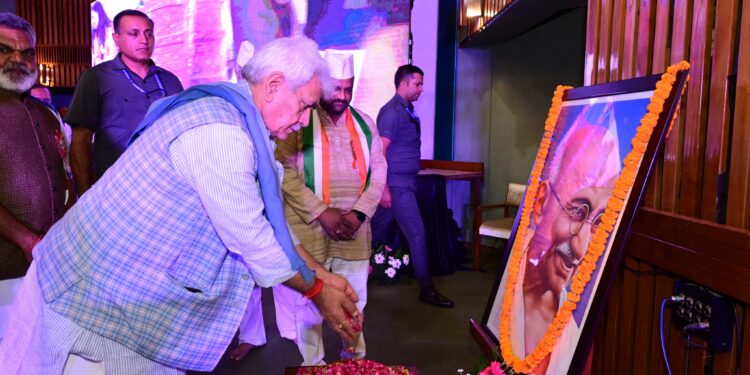 Efforts Are Being Made To Create J&K Of Bapu’s Dreams: LG Sinha