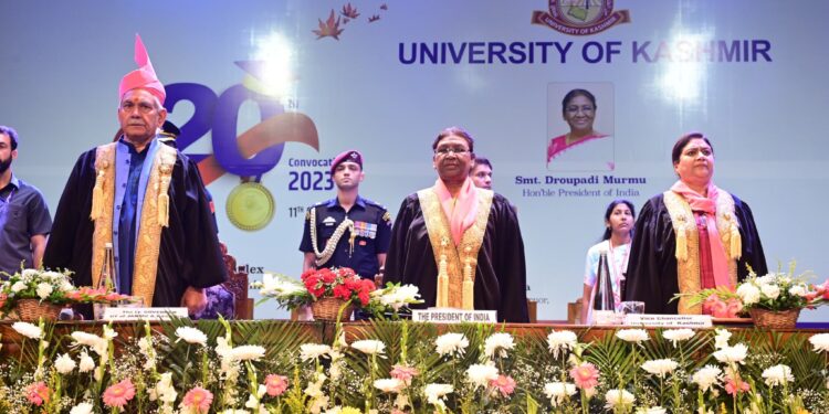 Nation to prosper more when youth would follow peace, prosperity, discipline: Prez Murmu at KU