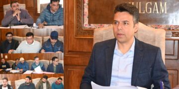 DC Kulgam reviews progress of developmental works of R&B Sector