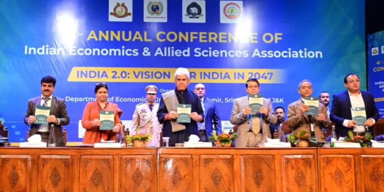 LG Sinha Inaugurates 4th Annual Conference Of Indian Economics & Allied Sciences Association At KU