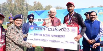 On the occasion of UT Foundation Day, Lt Governor inaugurates 67th National School Games in Football U19 and Volleyball U17 Boys at Bakshi Stadium