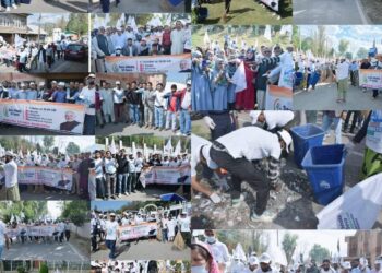 Overwhelming participation in Ek Tareekh Ek Gahanta Ek Saath under Swachhta Hi Sewa Campaign witnessed across Bandipora.